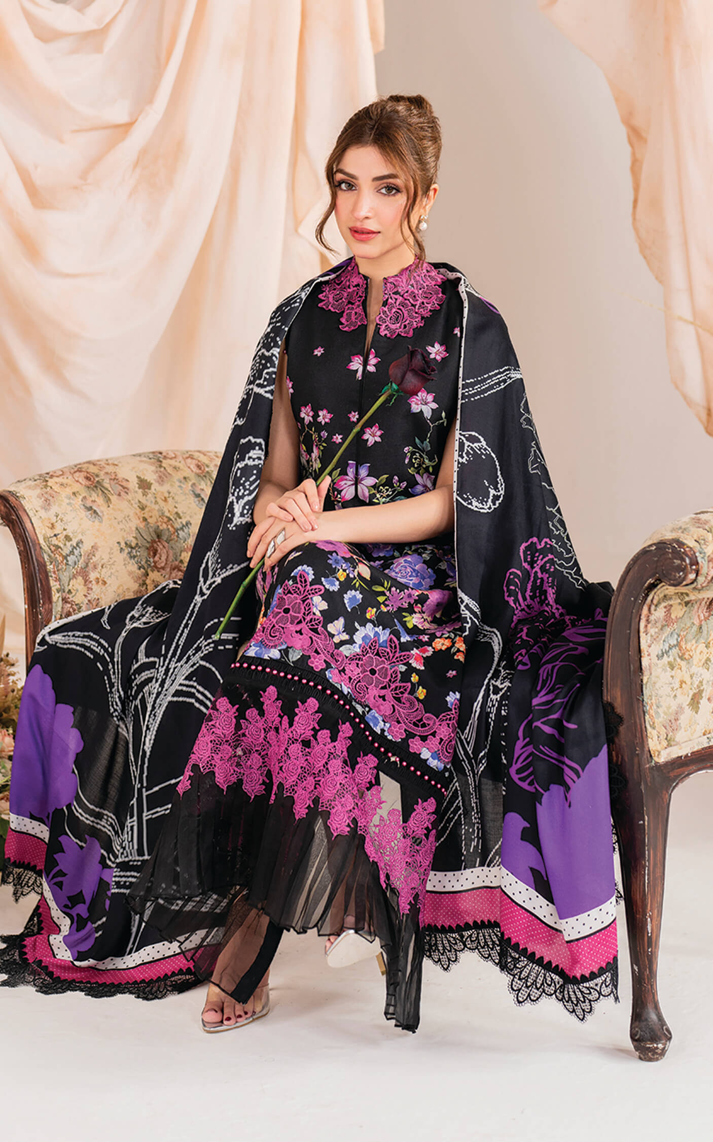 Asifa and Nabeel | Winter Meraki 24 | Nocturne-MW-10 by Asifa and Nabeel - Designer Dress - Type: Ladies Clothes - Available at Libayah - 100% Original