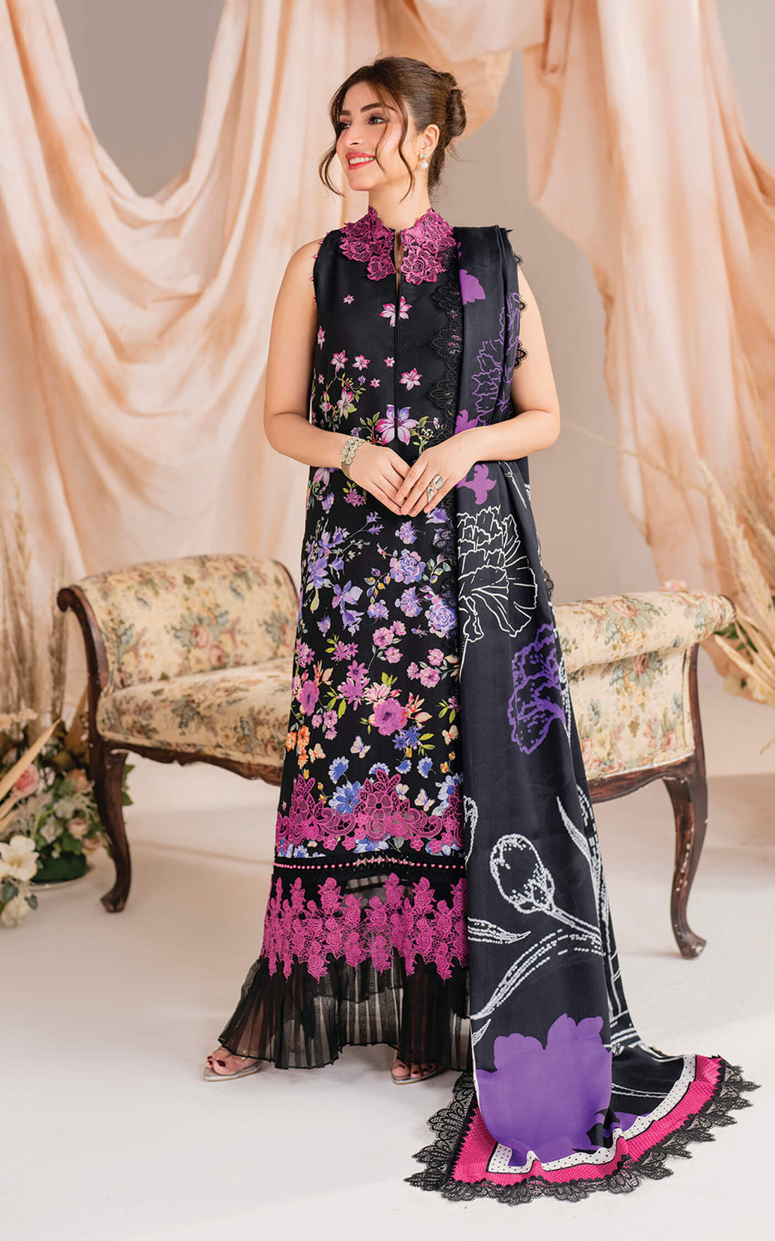 Asifa and Nabeel | Winter Meraki 24 | Nocturne-MW-10 by Asifa and Nabeel - Designer Dress - Type: Ladies Clothes - Available at Libayah - 100% Original