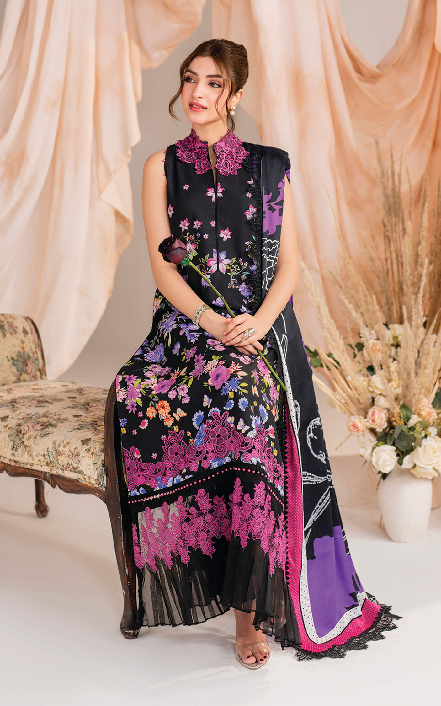 Asifa and Nabeel | Winter Meraki 24 | Nocturne-MW-10 by Asifa and Nabeel - Designer Dress - Type: Ladies Clothes - Available at Libayah - 100% Original