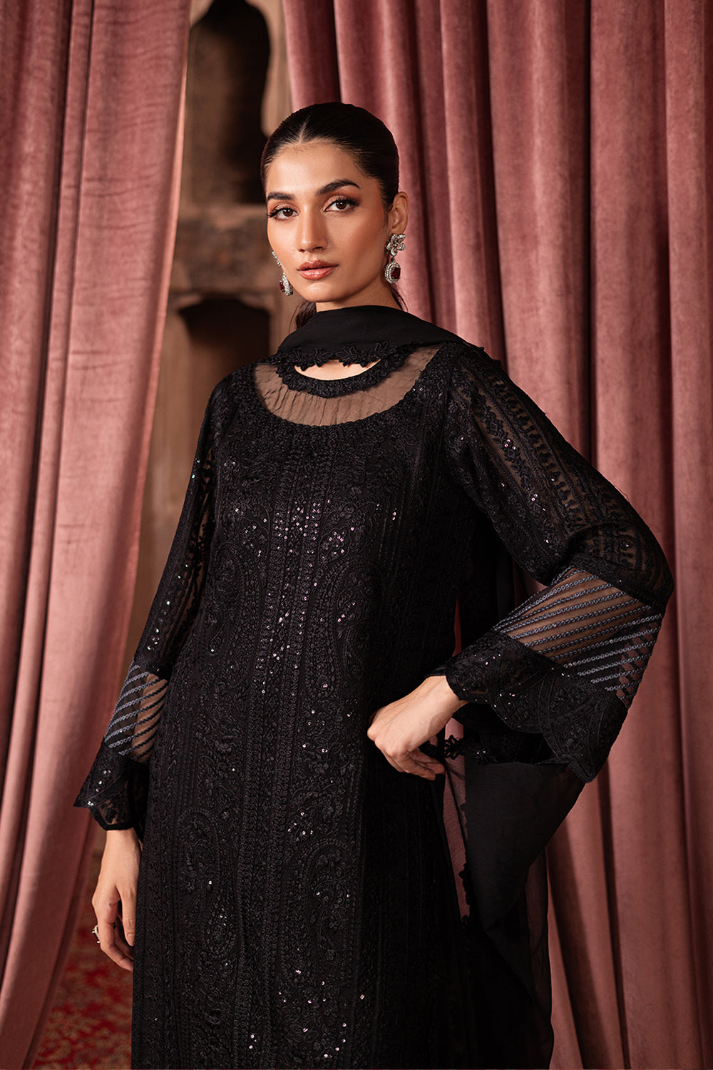 Azure | Luxe Formals | Noir Mystique by Azure - Designer Dress - Type: Ladies Clothes - Available at Libayah - 100% Original