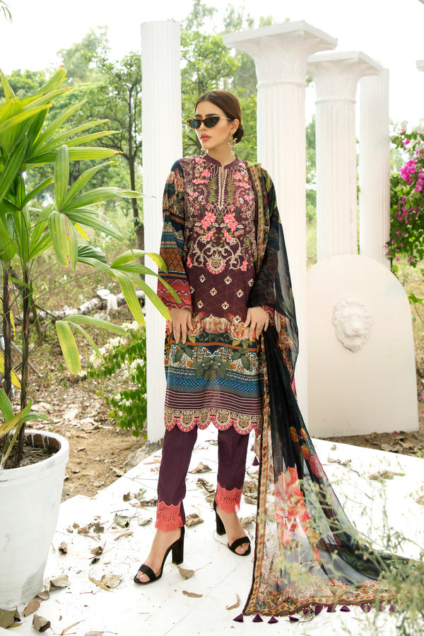House of Nawab | Lawn Collection 24 | LAILA by House of Nawab - Designer Dress - Type: Ladies Clothes - Available at Libayah - 100% Original