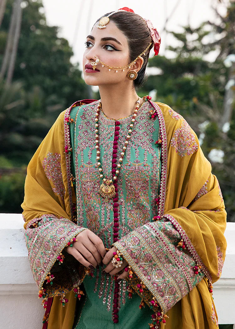 Hussain Rehar | Roshan Luxury Lawn | Badar by Hussain Rehar - Designer Dress - Type: Ladies Clothes - Available at Libayah - 100% Original