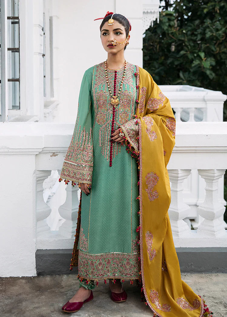 Hussain Rehar | Roshan Luxury Lawn | Badar by Hussain Rehar - Designer Dress - Type: Ladies Clothes - Available at Libayah - 100% Original