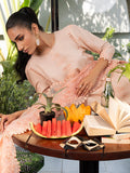 Izel | Meadow Muse Embroidered Lawn 25 | PEACHLIGHT by Izel - Designer Dress - Type: Ladies Clothes - Available at Libayah - 100% Original