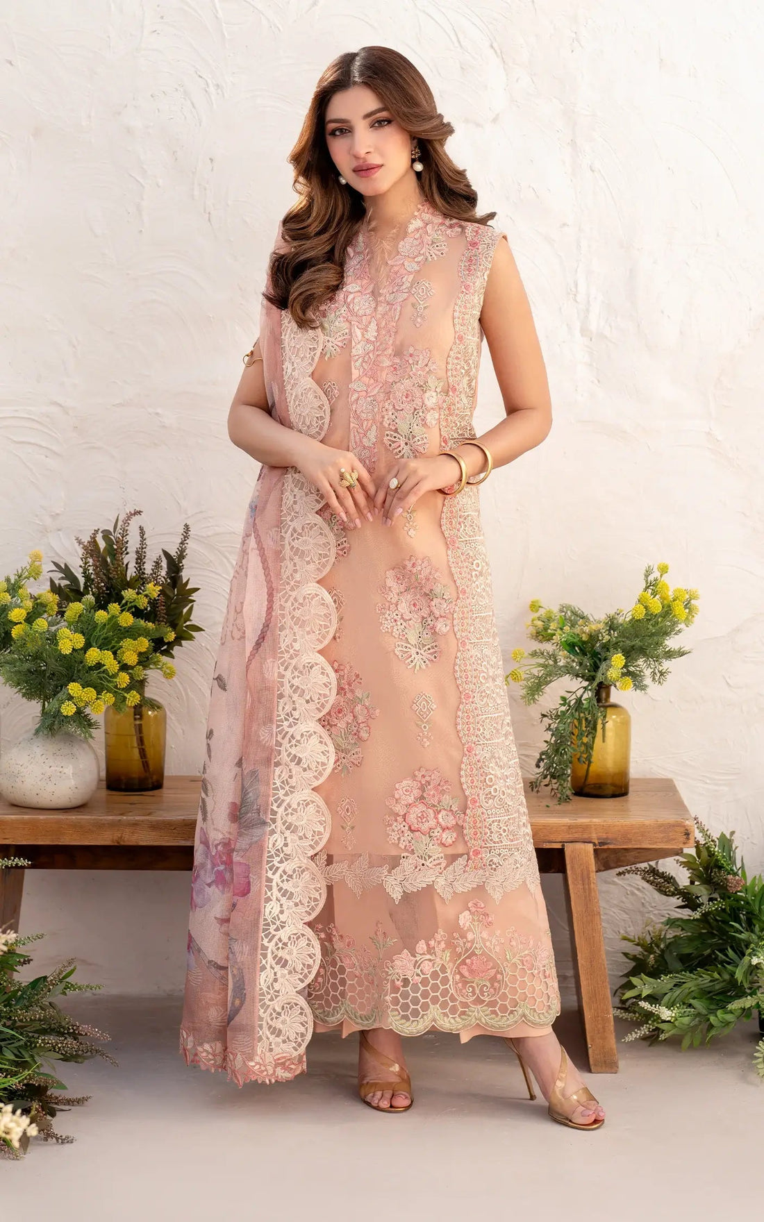 Asifa and Nabeel | Azalia Sumemr 25 | Peony (AZL25-01) by Asifa and Nabeel - Designer Dress - Type: Ladies Clothes - Available at Libayah - 100% Original
