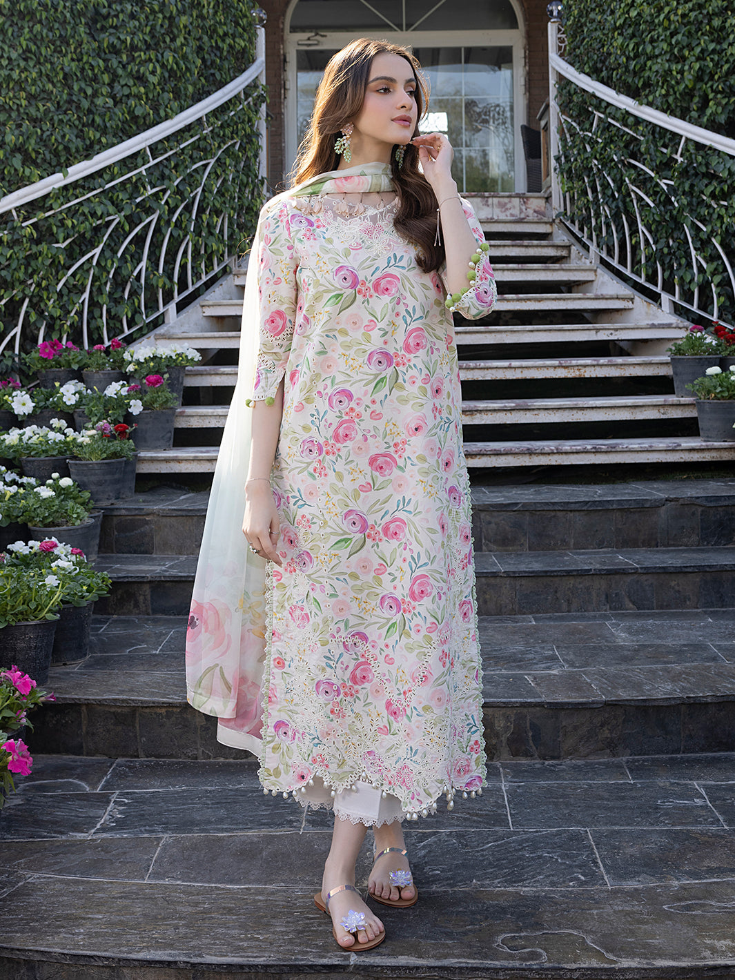 Izel | Oh Spring Lawn 25 | PETAL by Izel - Designer Dress - Type: Ladies Clothes - Available at Libayah - 100% Original