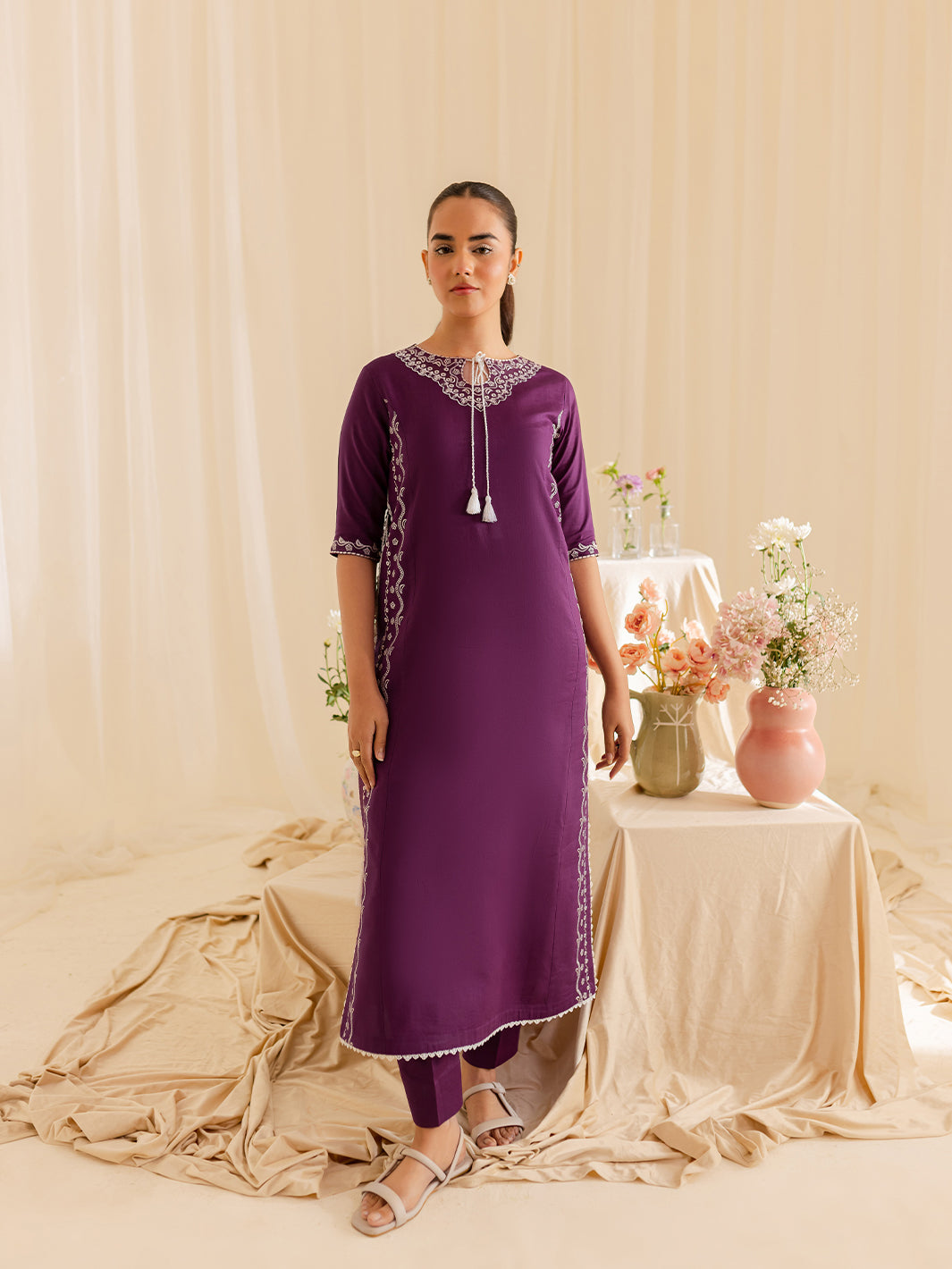 Mahnur | Petal Whispers Lawn Pret | Petalina by Mahnur - Designer Dress - Type: Ladies Clothes - Available at Libayah - 100% Original