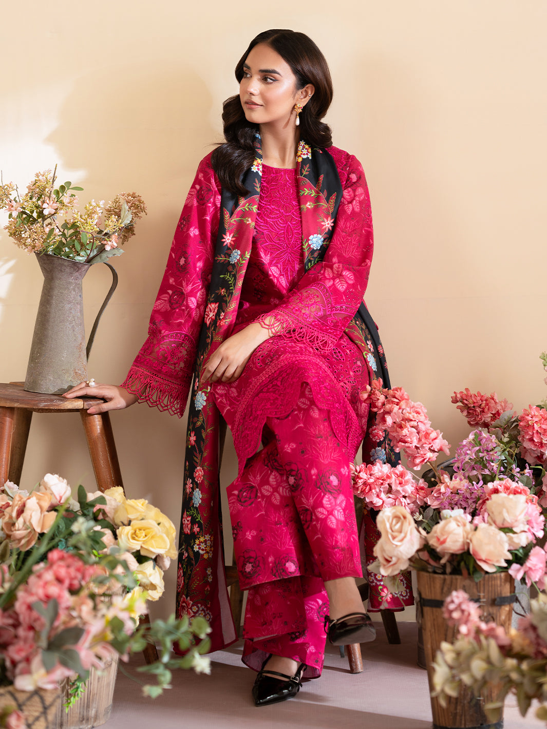 Mahnur | Leila Winter 24 |  Petunia by Mahnur - Designer Dress - Type: Ladies Clothes - Available at Libayah - 100% Original