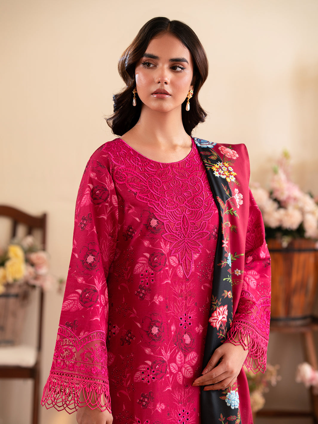 Mahnur | Leila Winter 24 |  Petunia by Mahnur - Designer Dress - Type: Ladies Clothes - Available at Libayah - 100% Original