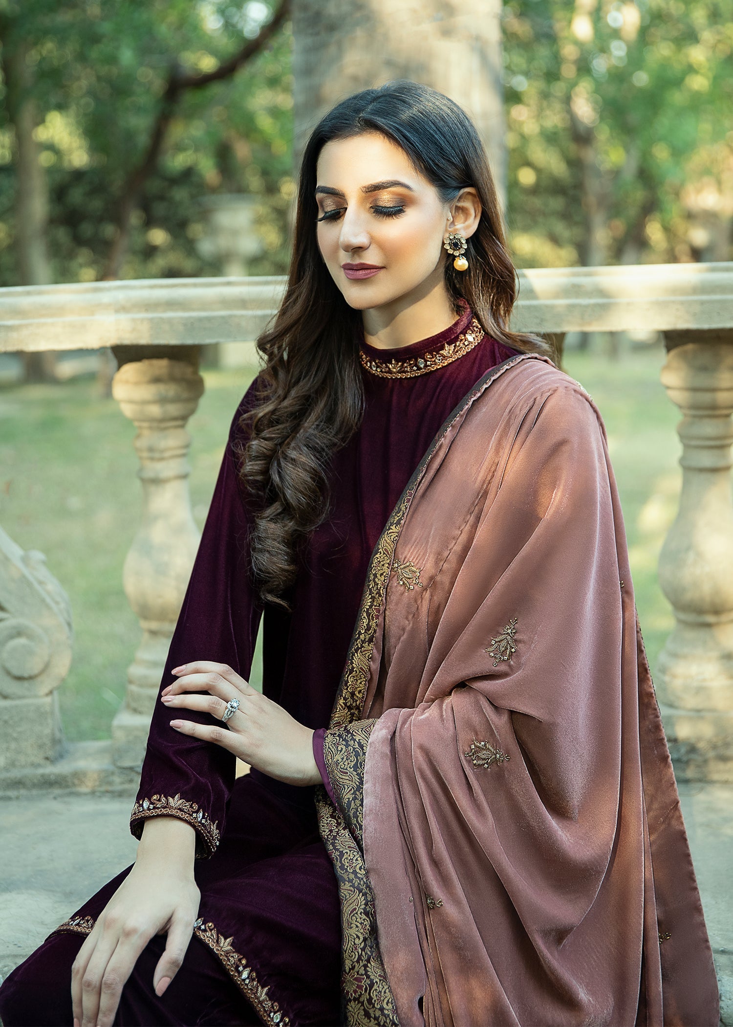 Purple Haze | Velvet Formals |   Rosewood Velvet by Purple Haze - Designer Dress - Type: Ladies Clothes - Available at Libayah - 100% Original
