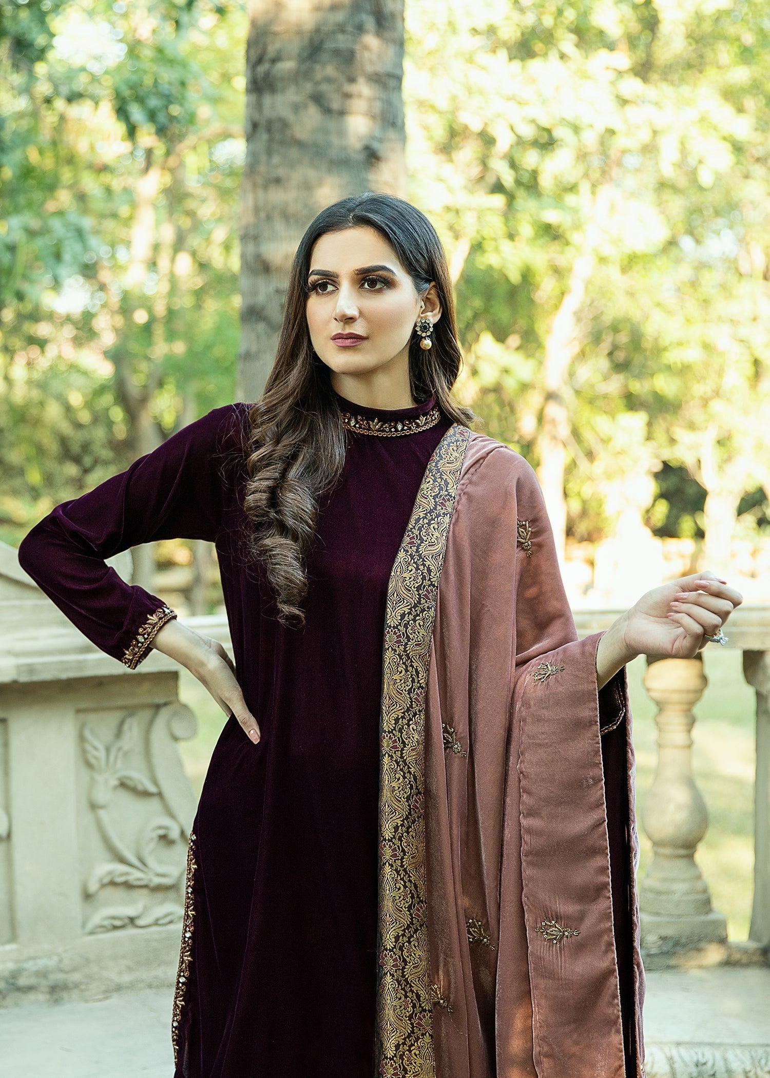 Purple Haze | Velvet Formals |   Rosewood Velvet by Purple Haze - Designer Dress - Type: Ladies Clothes - Available at Libayah - 100% Original