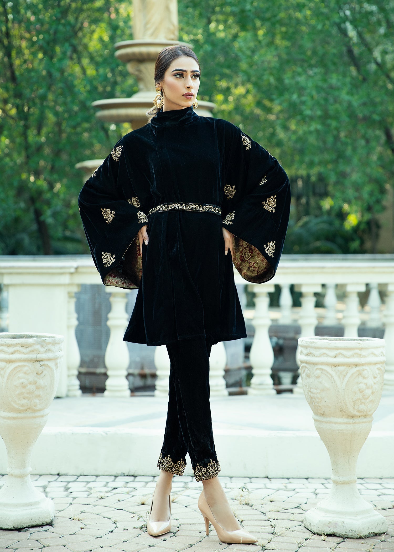 Purple Haze | Velvet Formals |  Black velvet Jacket by Purple Haze - Designer Dress - Type: Ladies Clothes - Available at Libayah - 100% Original