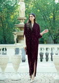 Purple Haze | Velvet Formals |  Burgendy Velvet Kaftan by Purple Haze - Designer Dress - Type: Ladies Clothes - Available at Libayah - 100% Original