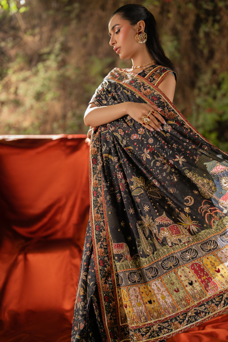 Qalamkar | Luxe Silk |   UA-04 AVA by Qalamkar - Designer Dress - Type: Ladies Clothes - Available at Libayah - 100% Original
