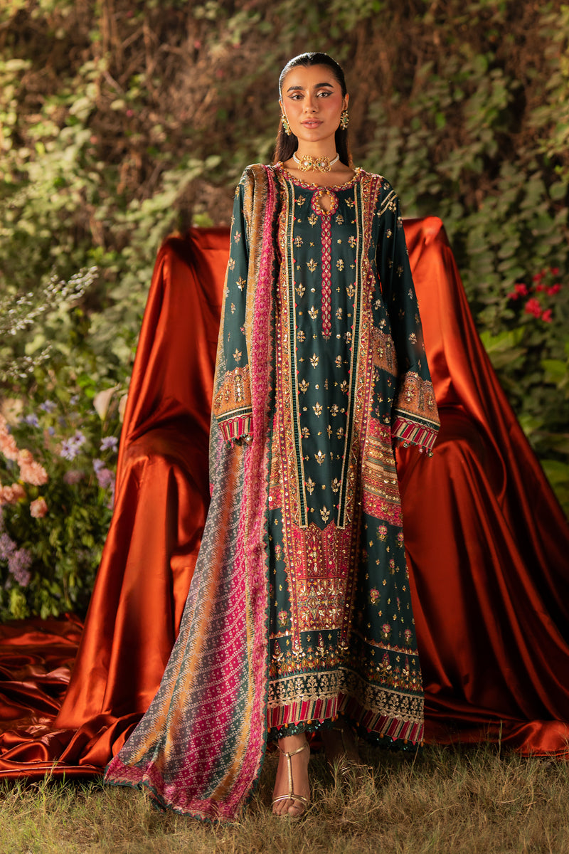 Qalamkar | Luxe Silk |  UA-02 NINA by Qalamkar - Designer Dress - Type: Ladies Clothes - Available at Libayah - 100% Original