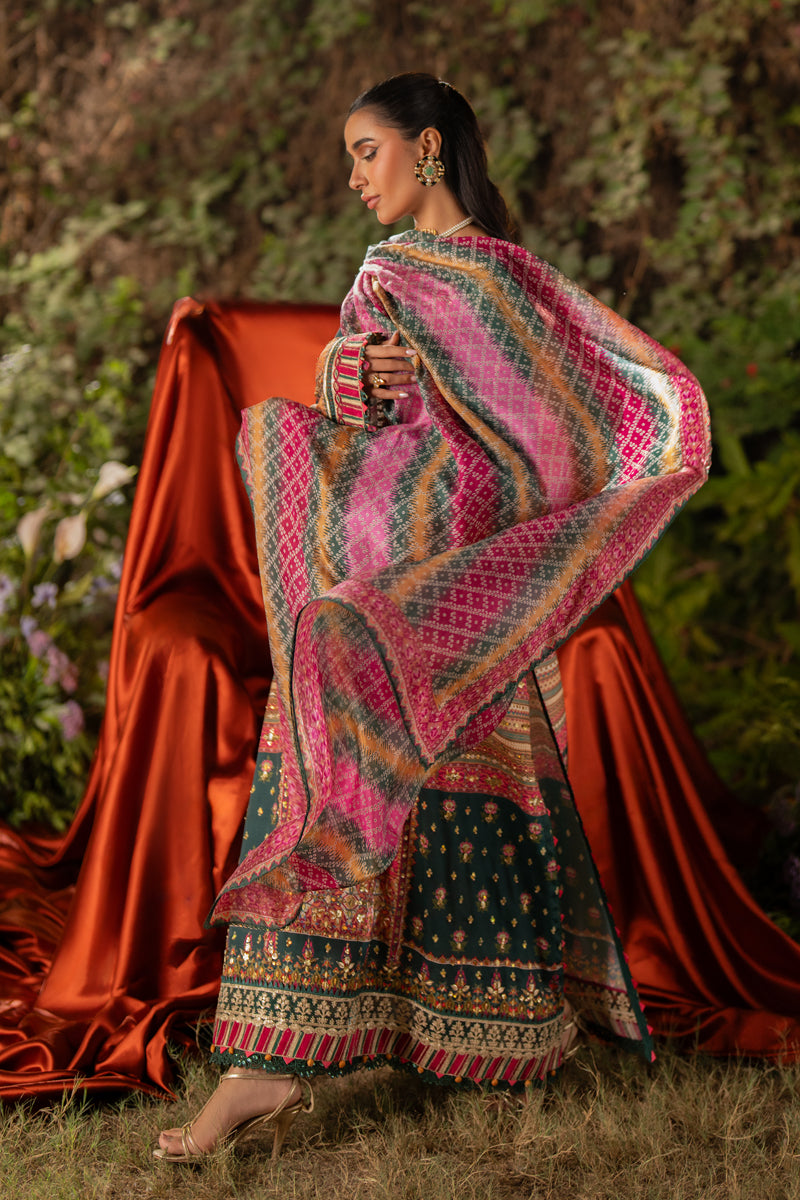 Qalamkar | Luxe Silk |  UA-02 NINA by Qalamkar - Designer Dress - Type: Ladies Clothes - Available at Libayah - 100% Original