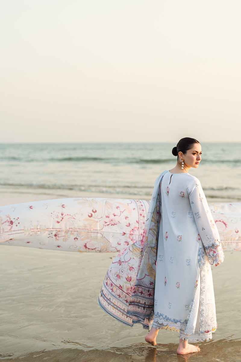 Qalamkar | Sahil Luxury Lawn | FK-02 ISABELLA by Qalamkar - Designer Dress - Type: Ladies Clothes - Available at Libayah - 100% Original