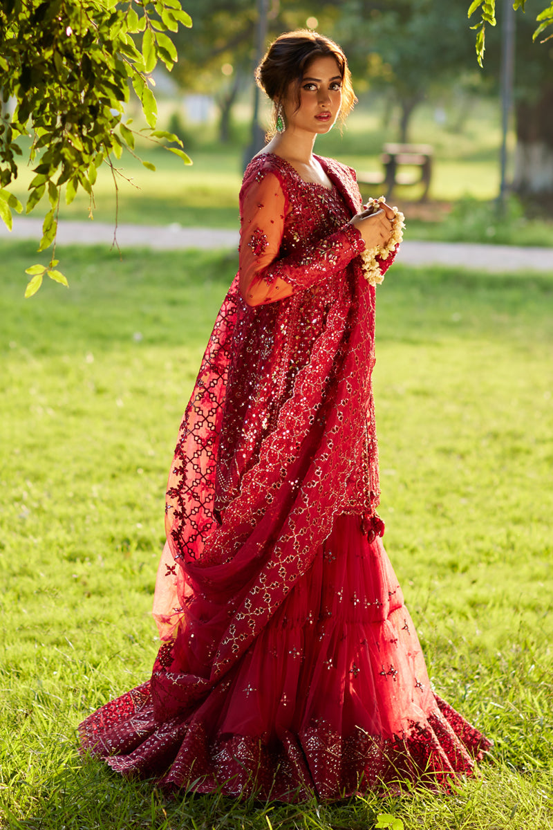 Qalamkar | Shadmani Luxury Formals |  Nurah SH-07 by Qalamkar - Designer Dress - Type: Ladies Clothes - Available at Libayah - 100% Original