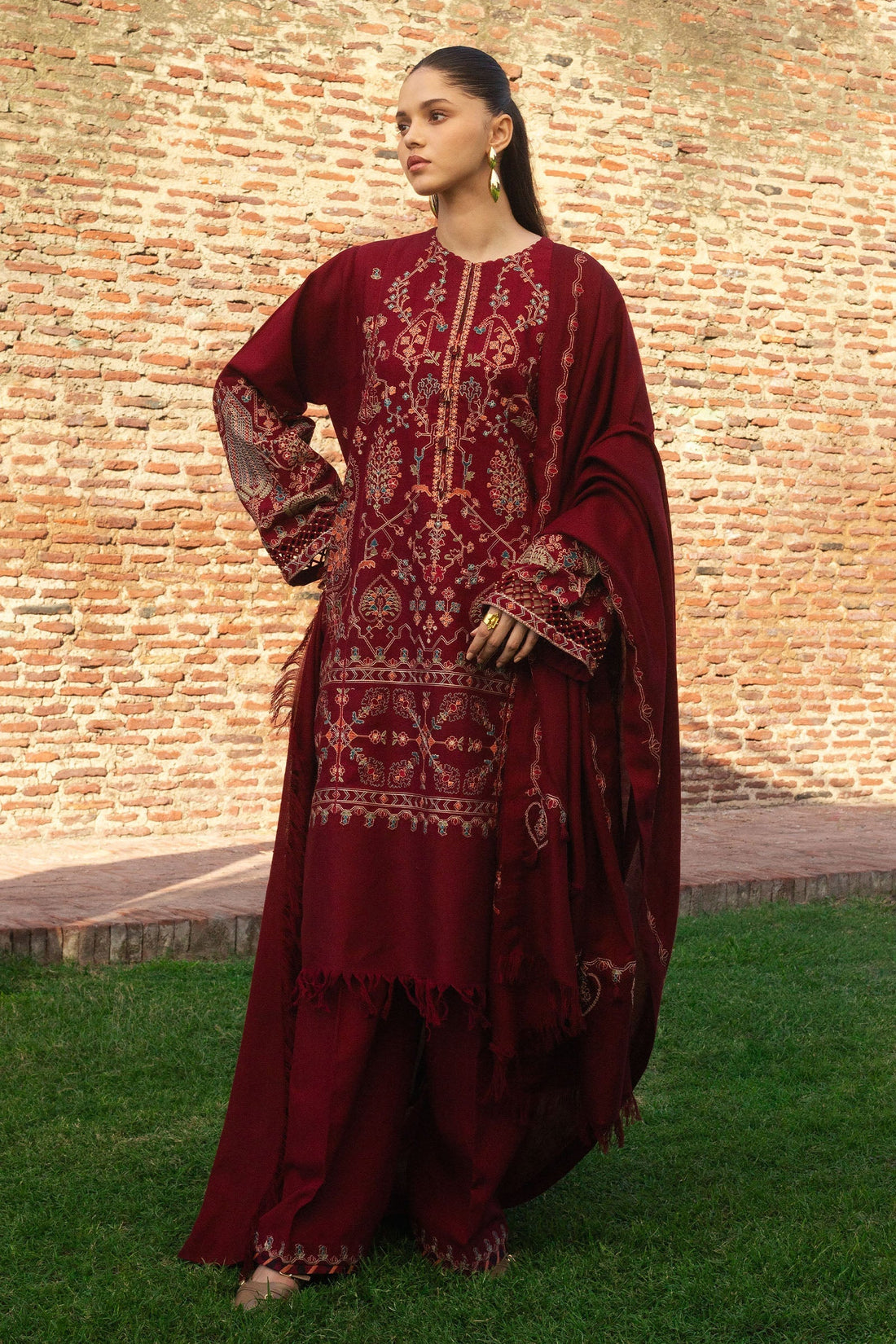 Zara Shahjahan | Winter 24 |  RAHA-D8 by Zara Shahjahan - Designer Dress - Type: Ladies Clothes - Available at Libayah - 100% Original