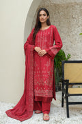 Marjjan | Aangan Embroidered Viscose |  SKC-100 (RED) by Marjjan - Designer Dress - Type: Ladies Clothes - Available at Libayah - 100% Original