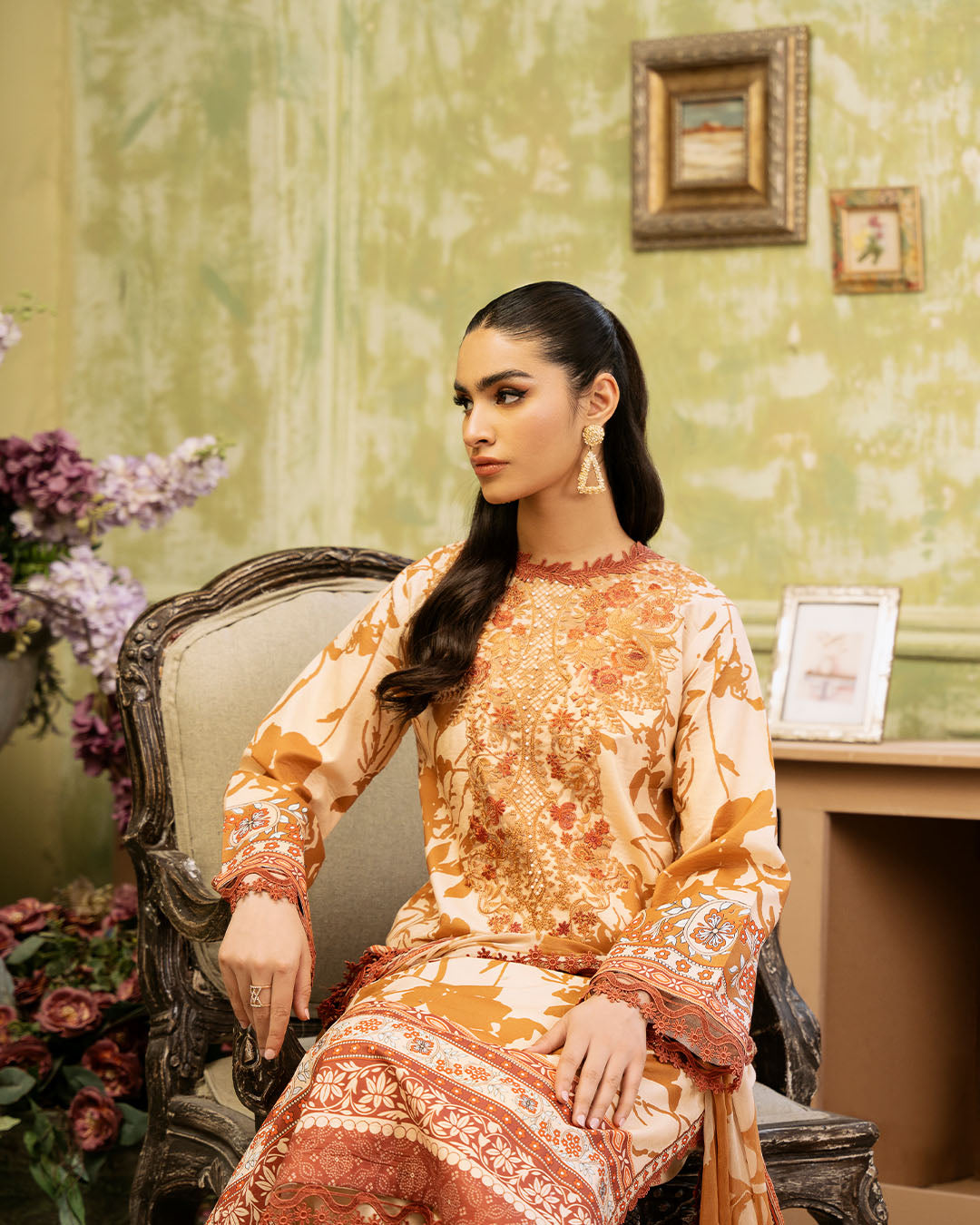 Roheenaz | Flora Printed Lawn | Harmonia by Roheenaz - Designer Dress - Type: Ladies Clothes - Available at Libayah - 100% Original