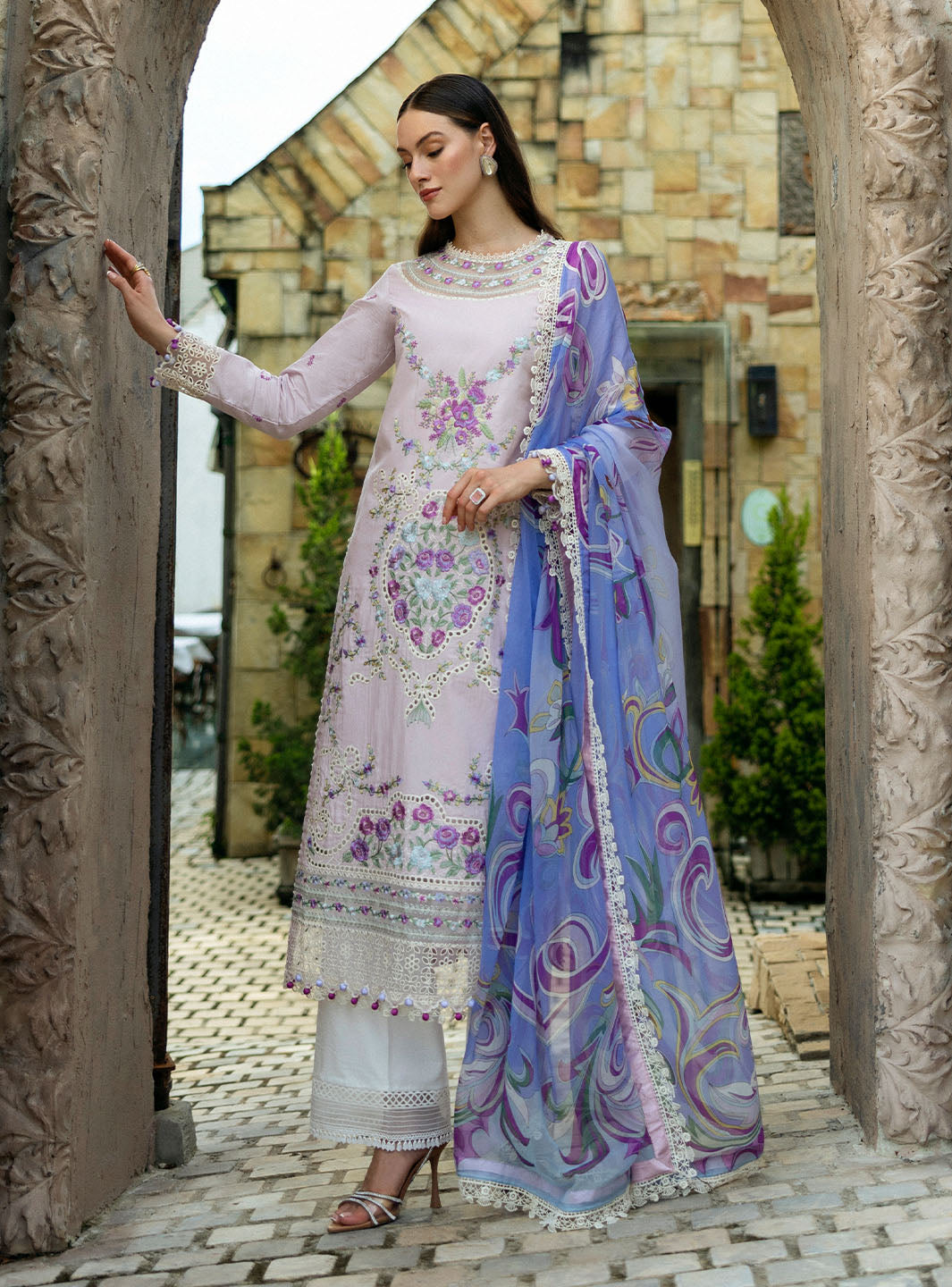 Roheenaz | Flanerie Lawn 25 | Eugenia-1A by Roheenaz - Designer Dress - Type: Ladies Clothes - Available at Libayah - 100% Original