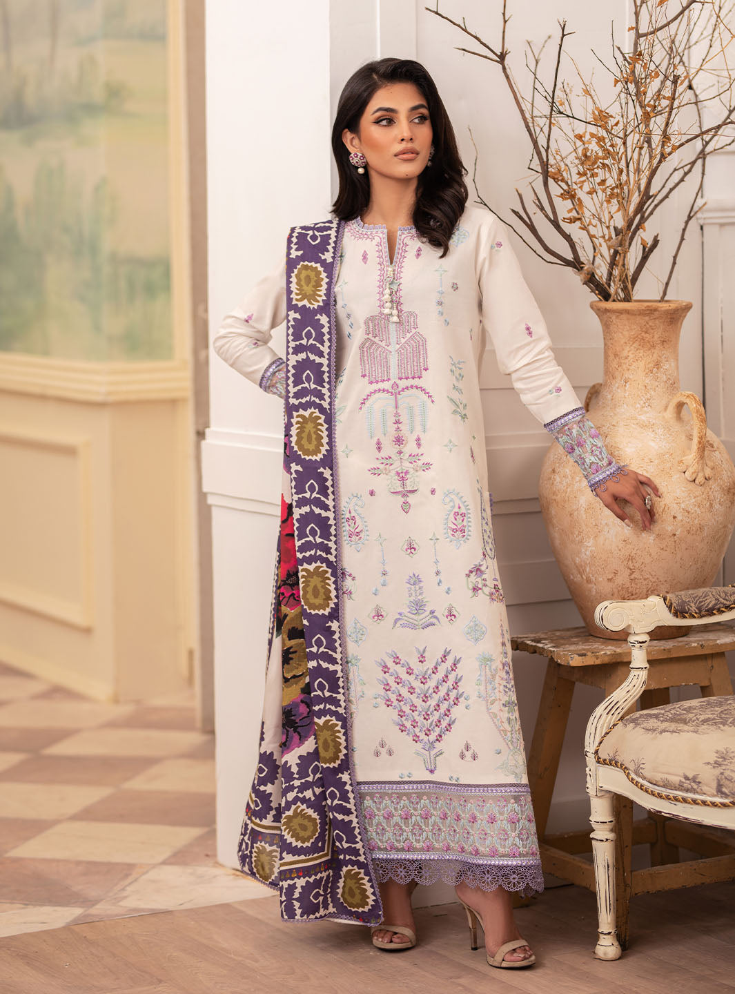 Roheenaz | Meraki Winter Collection | Hailee by Roheenaz - Designer Dress - Type: Ladies Clothes - Available at Libayah - 100% Original
