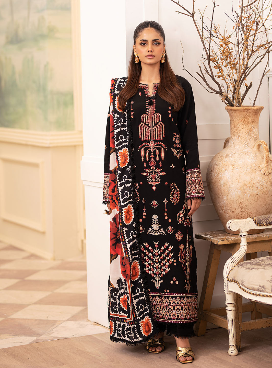 Roheenaz | Meraki Winter Collection | Freya by Roheenaz - Designer Dress - Type: Ladies Clothes - Available at Libayah - 100% Original