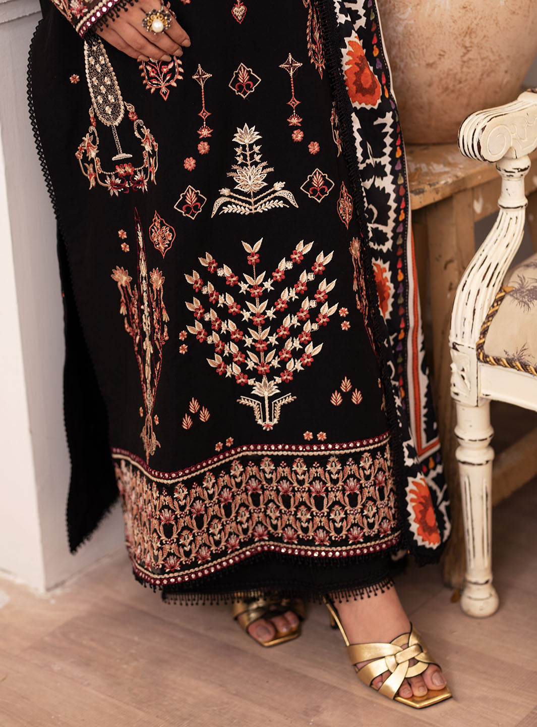 Roheenaz | Meraki Winter Collection | Freya by Roheenaz - Designer Dress - Type: Ladies Clothes - Available at Libayah - 100% Original