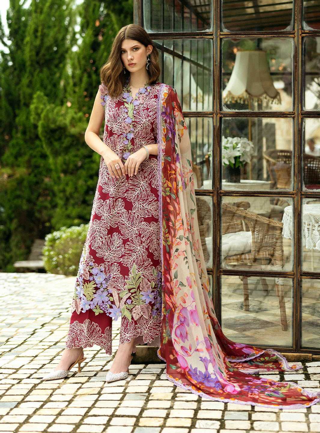 Roheenaz | Flanerie Lawn 25 | Gabriella-3A by Roheenaz - Designer Dress - Type: Ladies Clothes - Available at Libayah - 100% Original