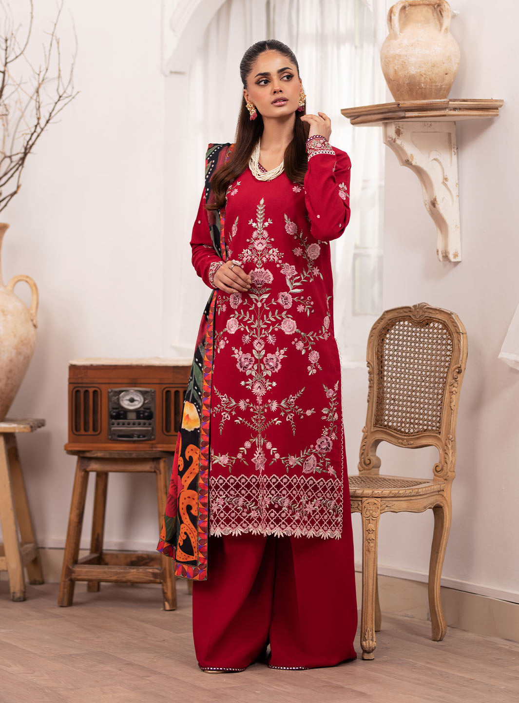 Roheenaz | Meraki Winter Collection | Elara by Roheenaz - Designer Dress - Type: Ladies Clothes - Available at Libayah - 100% Original