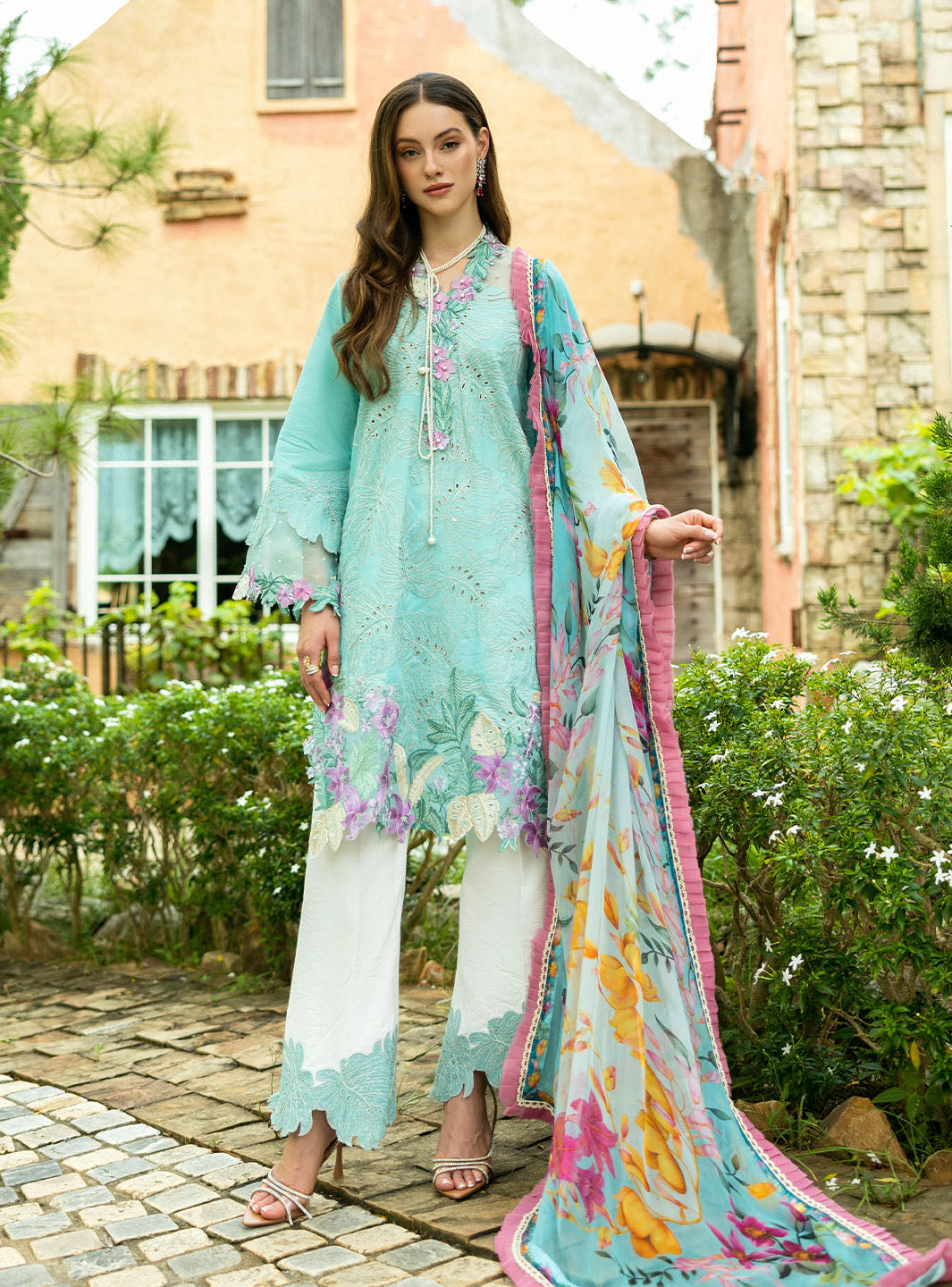 Roheenaz | Flanerie Lawn 25 | Helene-3B by Roheenaz - Designer Dress - Type: Ladies Clothes - Available at Libayah - 100% Original