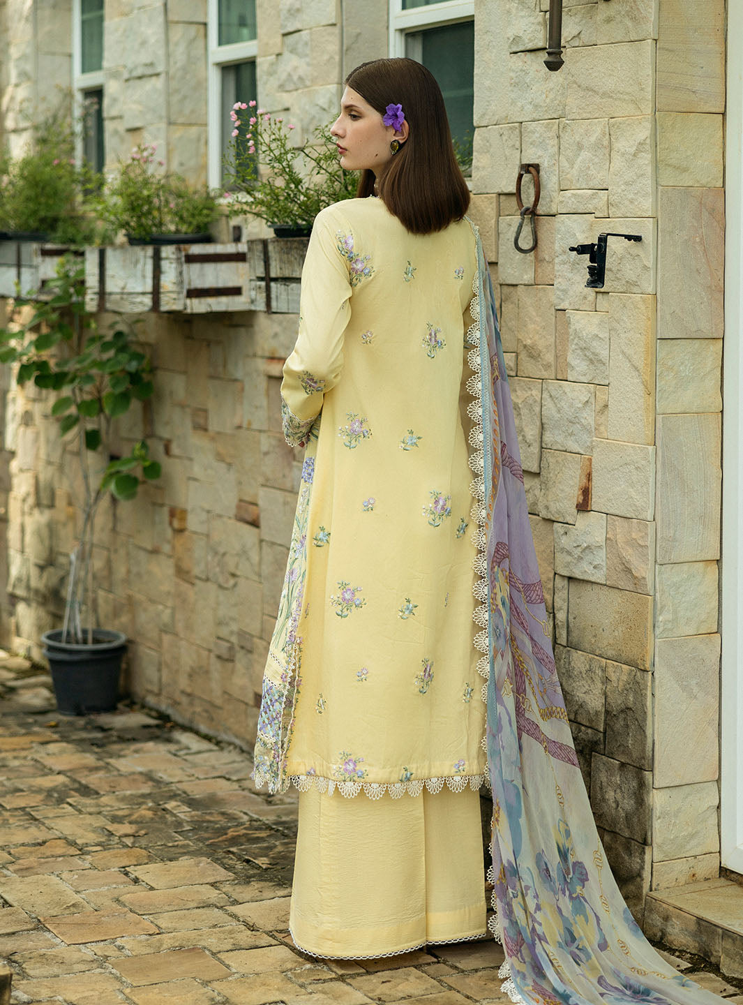 Roheenaz | Flanerie Lawn 25 | Gisele-4A by Roheenaz - Designer Dress - Type: Ladies Clothes - Available at Libayah - 100% Original