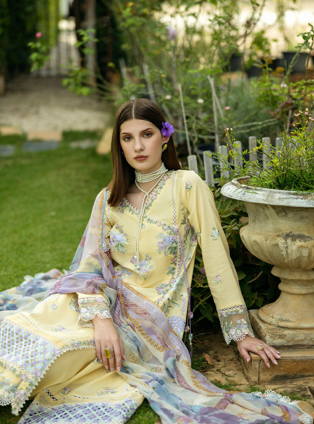 Roheenaz | Flanerie Lawn 25 | Gisele-4A by Roheenaz - Designer Dress - Type: Ladies Clothes - Available at Libayah - 100% Original
