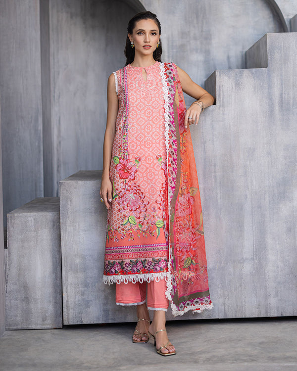 Roheenaz | Azalea Printed Lawn 24 | Radiant Rose by Roheenaz - Designer Dress - Type: Ladies Clothes - Available at Libayah - 100% Original