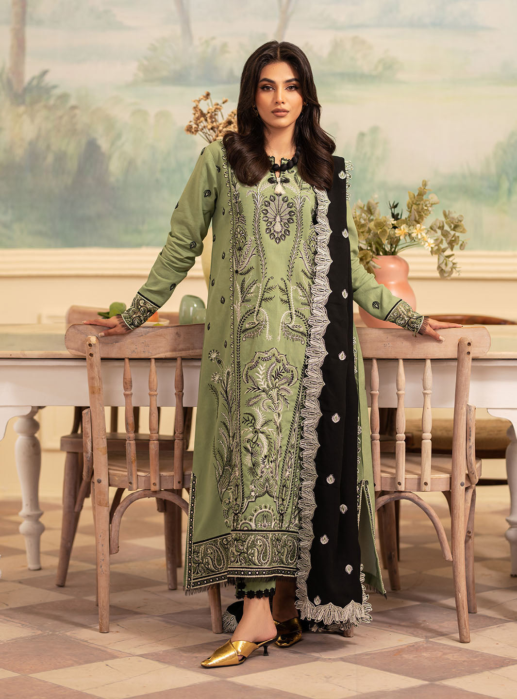 Roheenaz | Meraki Winter Collection | Olivia by Roheenaz - Designer Dress - Type: Ladies Clothes - Available at Libayah - 100% Original