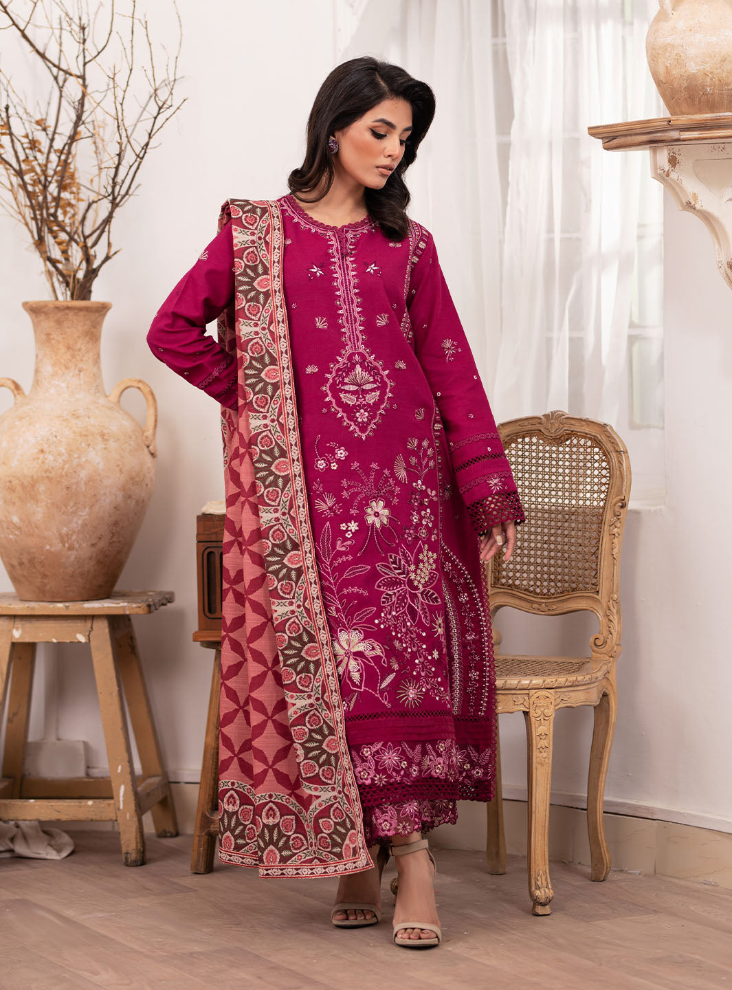 Roheenaz | Meraki Winter Collection | Yana by Roheenaz - Designer Dress - Type: Ladies Clothes - Available at Libayah - 100% Original