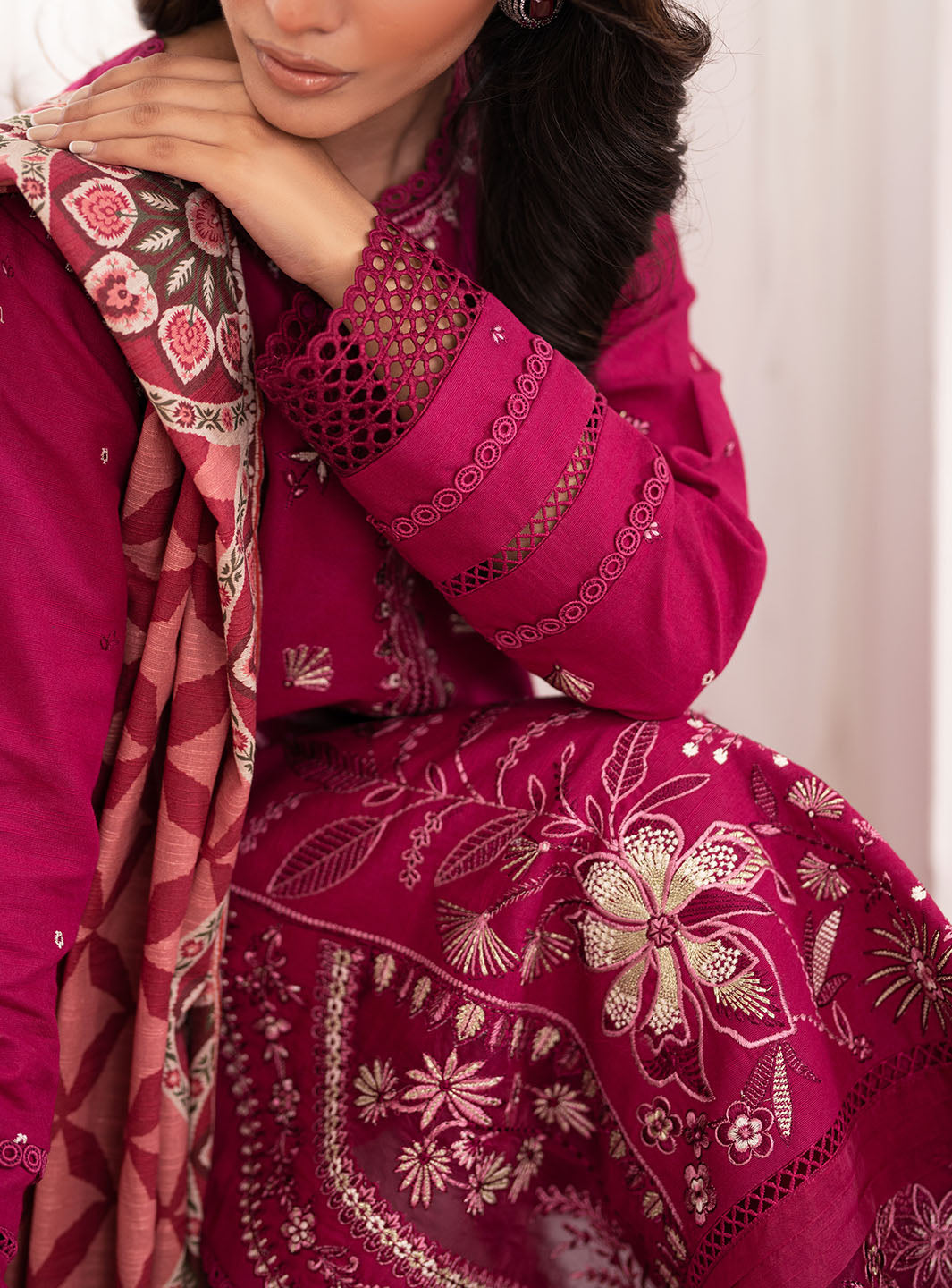 Roheenaz | Meraki Winter Collection | Yana by Roheenaz - Designer Dress - Type: Ladies Clothes - Available at Libayah - 100% Original