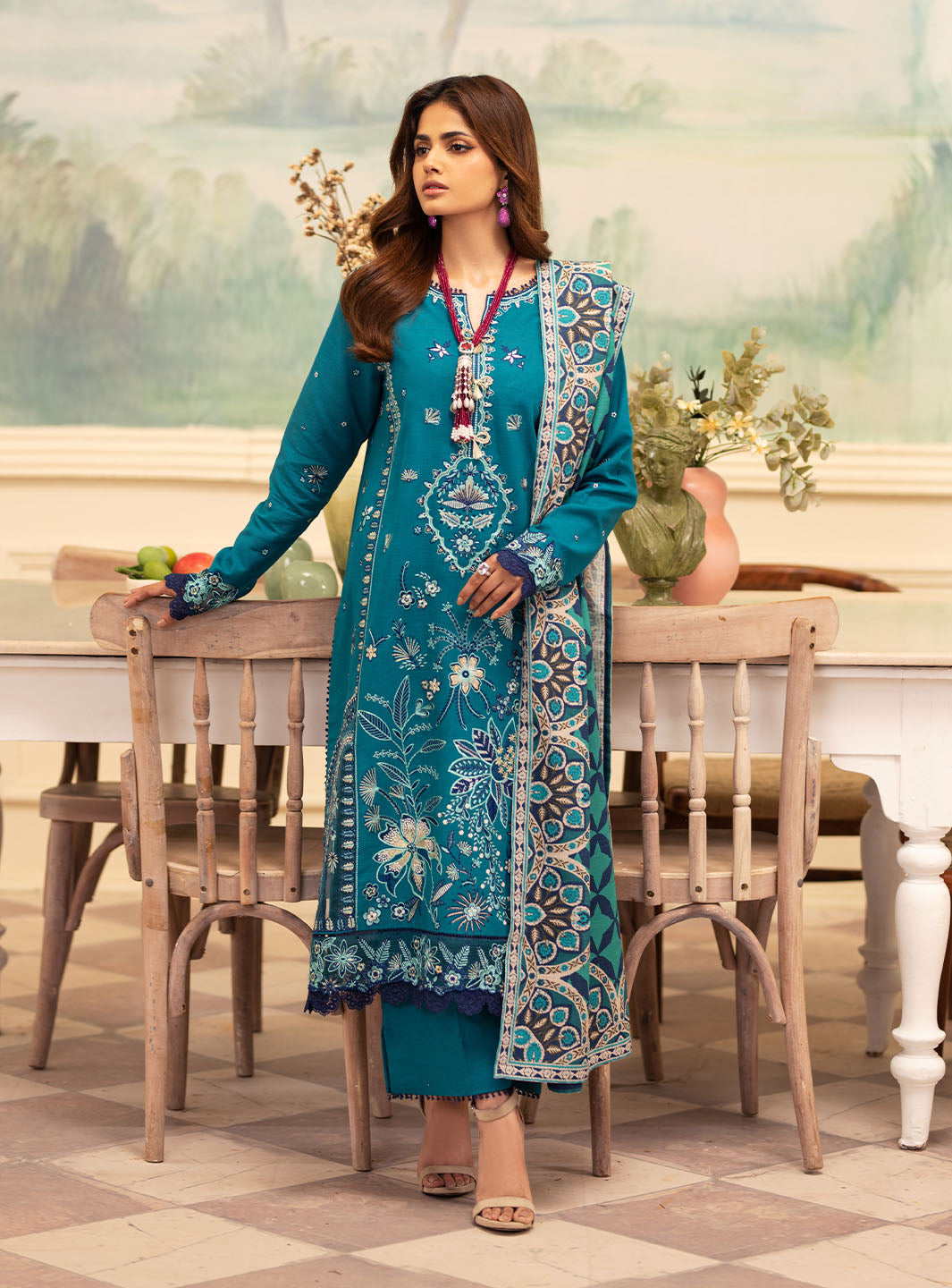Roheenaz | Meraki Winter Collection | Tinsley by Roheenaz - Designer Dress - Type: Ladies Clothes - Available at Libayah - 100% Original