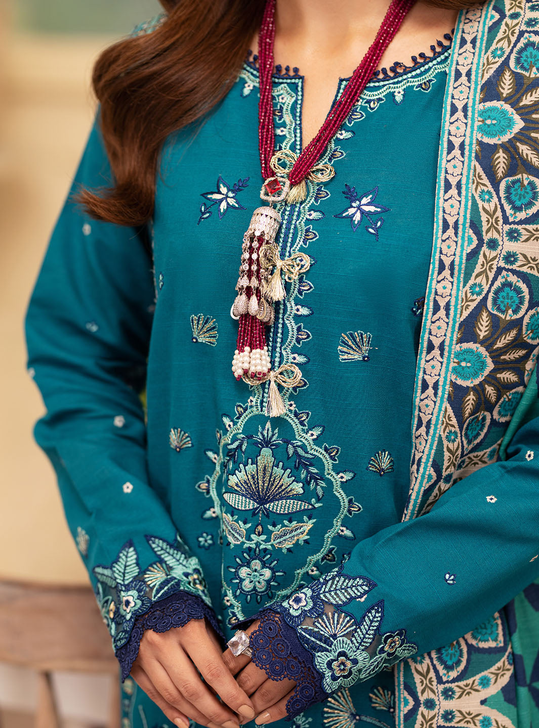 Roheenaz | Meraki Winter Collection | Tinsley by Roheenaz - Designer Dress - Type: Ladies Clothes - Available at Libayah - 100% Original