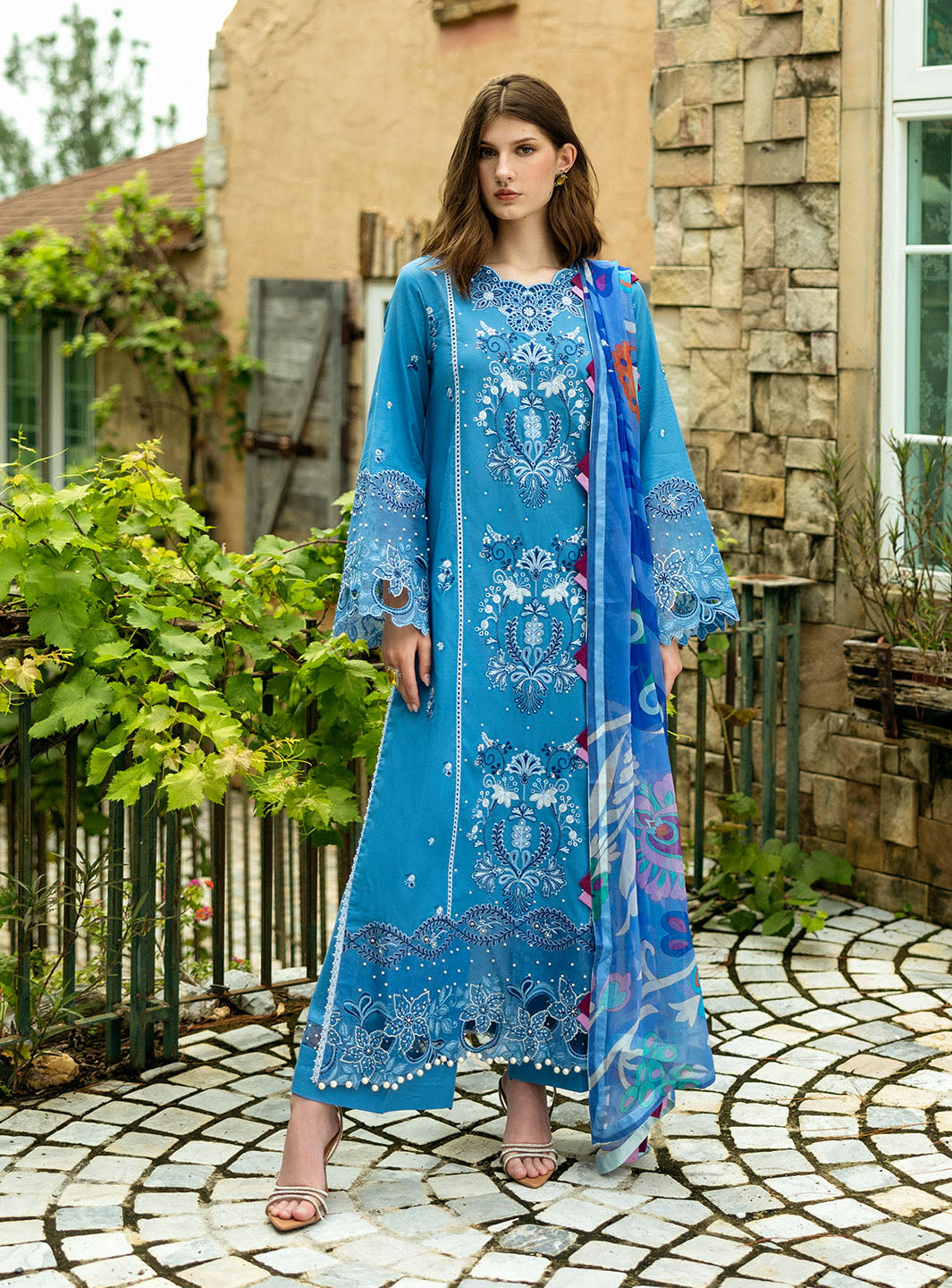 Roheenaz | Flanerie Lawn 25 | Noemi-6B by Roheenaz - Designer Dress - Type: Ladies Clothes - Available at Libayah - 100% Original
