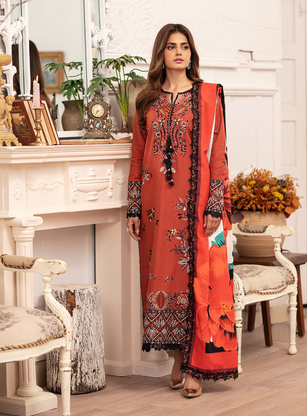 Roheenaz | Meraki Winter Collection | Alicia by Roheenaz - Designer Dress - Type: Ladies Clothes - Available at Libayah - 100% Original