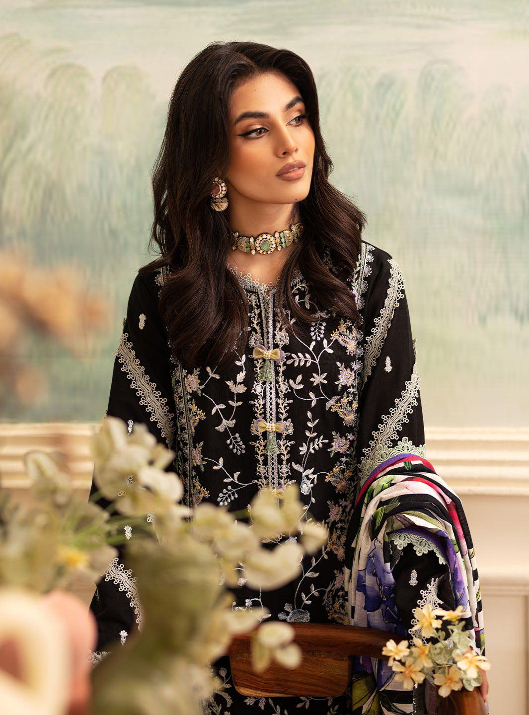 Roheenaz | Meraki Winter Collection | Rowan by Roheenaz - Designer Dress - Type: Ladies Clothes - Available at Libayah - 100% Original