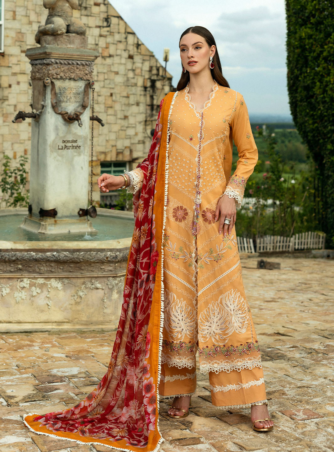 Roheenaz | Flanerie Lawn 25 | Patricia-8A by Roheenaz - Designer Dress - Type: Ladies Clothes - Available at Libayah - 100% Original