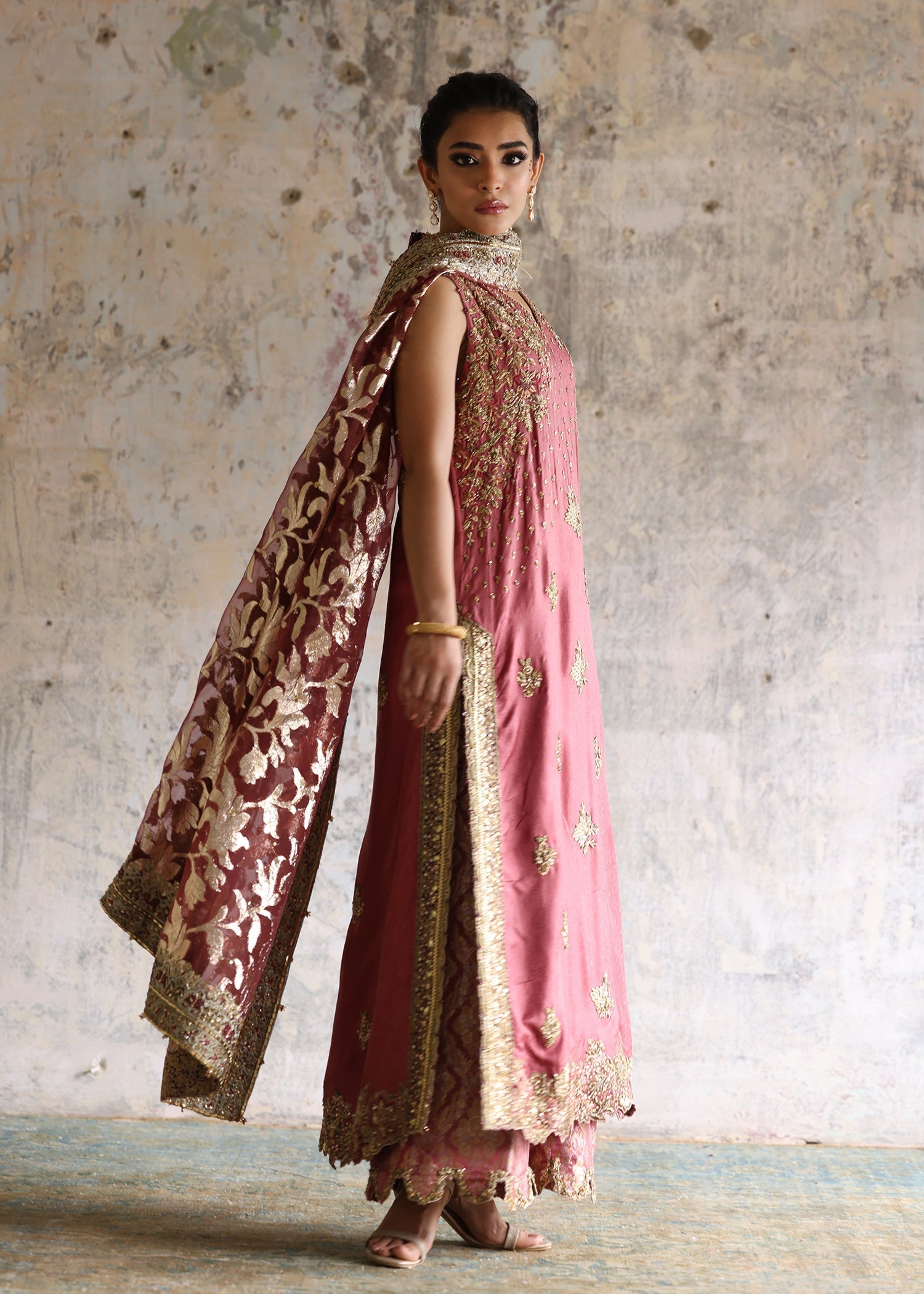 Umsha | Mehfil-e-Rang | Rose Allure by Umsha - Designer Dress - Type: Ladies Clothes - Available at Libayah - 100% Original