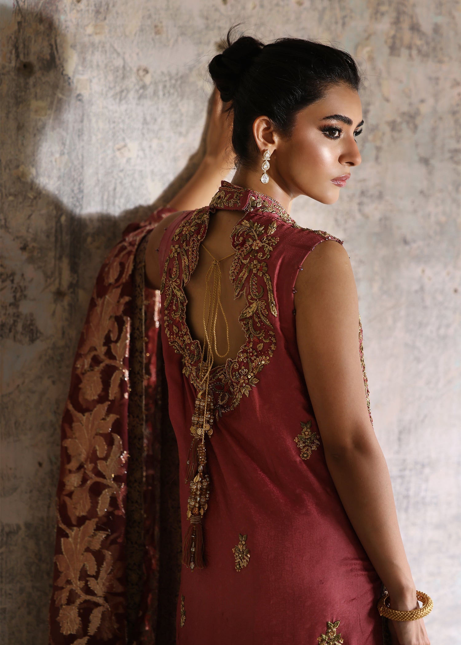Umsha | Mehfil-e-Rang | Rose Allure by Umsha - Designer Dress - Type: Ladies Clothes - Available at Libayah - 100% Original