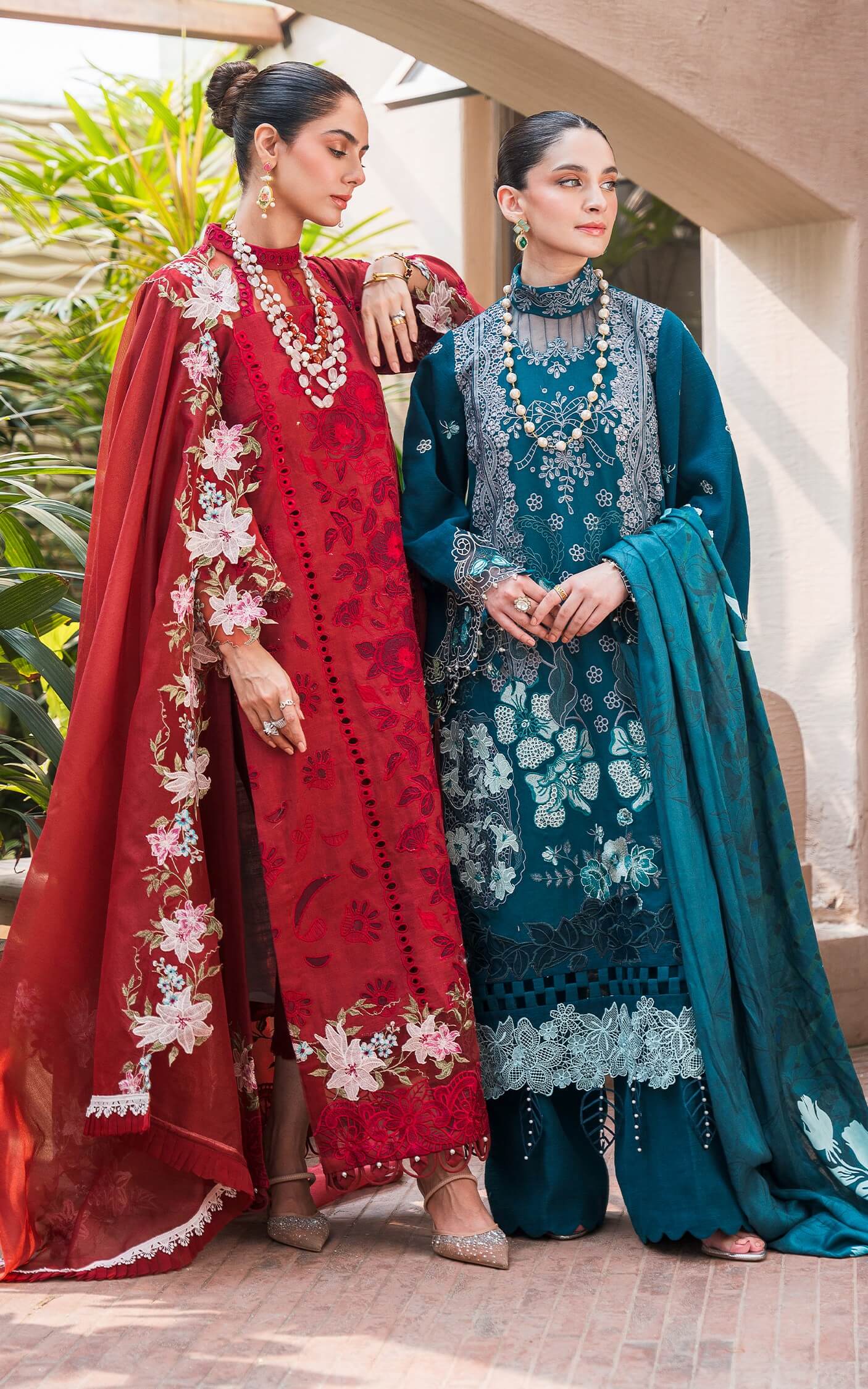 Asifa and Nabeel | Luxury Winter 24 | ROUGE WL-08 by Asifa and Nabeel - Designer Dress - Type: Ladies Clothes - Available at Libayah - 100% Original