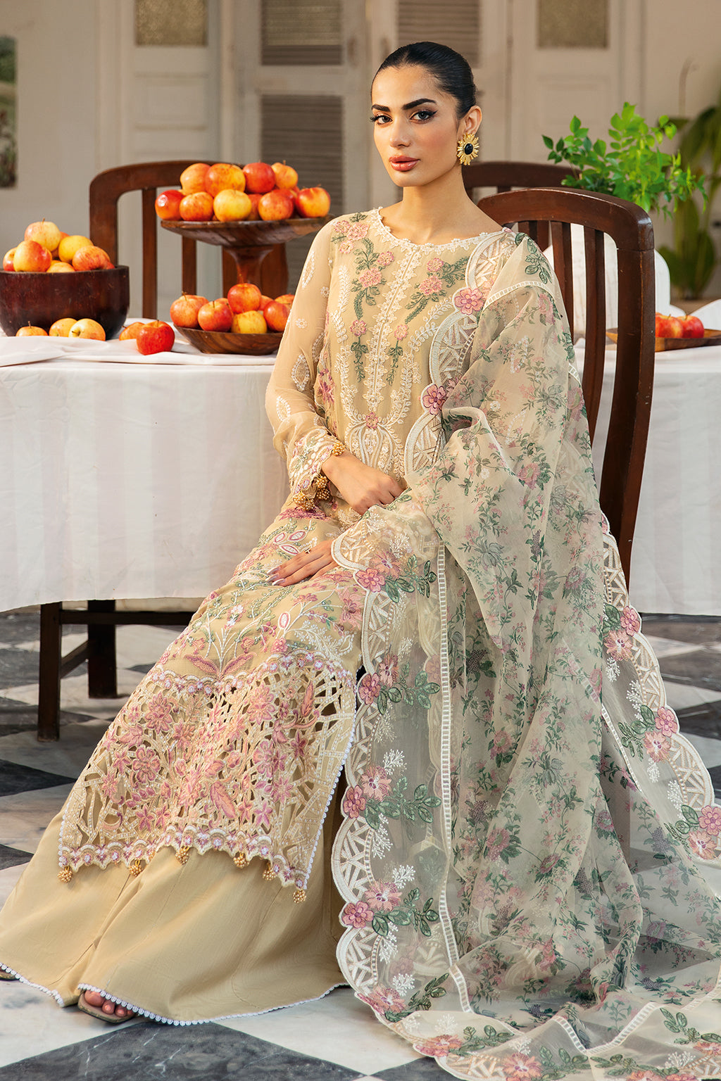 Ramsha | Dastak Luxury Chiffon Collection |  Q-105 by Ramsha - Designer Dress - Type: Ladies Clothes - Available at Libayah - 100% Original