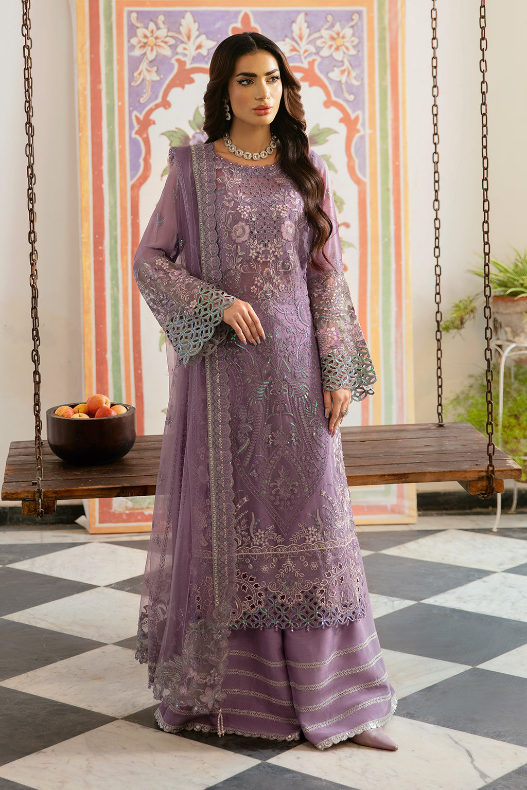 Ramsha | Dastak Luxury Chiffon Collection |  Q-108 by Ramsha - Designer Dress - Type: Ladies Clothes - Available at Libayah - 100% Original