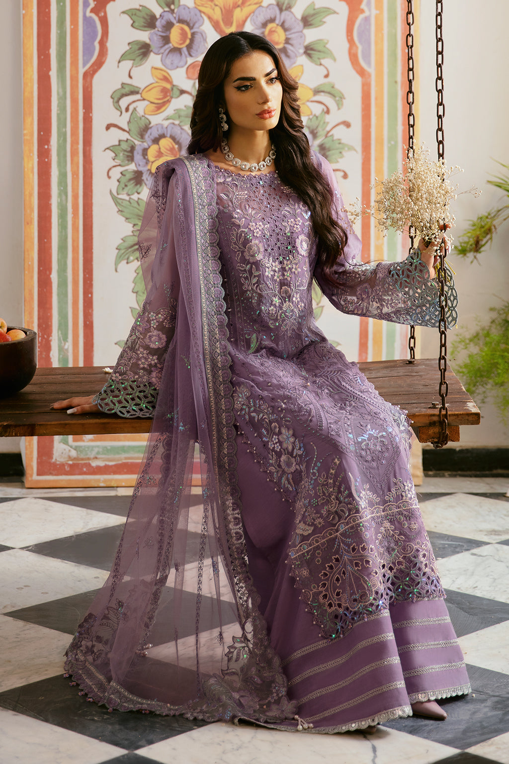 Ramsha | Dastak Luxury Chiffon Collection |  Q-108 by Ramsha - Designer Dress - Type: Ladies Clothes - Available at Libayah - 100% Original